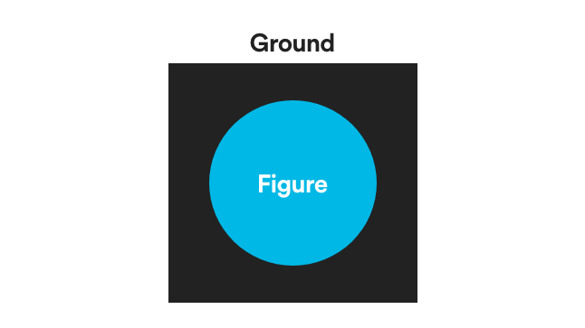 A visualisation of Figure-ground, one of the Gestalt Principles.