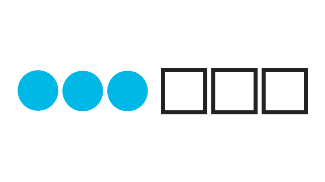 A visualisation of Similarity, one of the Gestalt Principles.