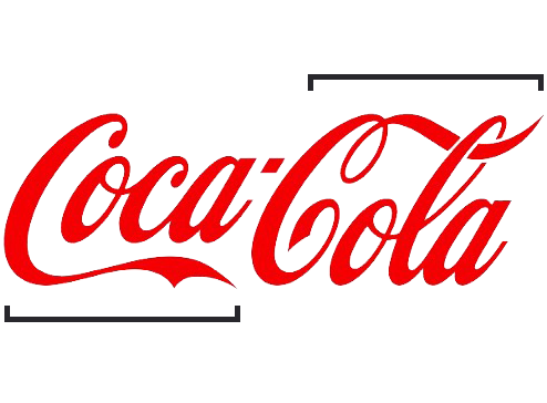 An example of the Continuity Gestalt Principle in the Coca Cola logo.