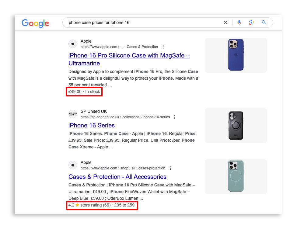 product scheme in google serps copy - Digital Marketing Agency